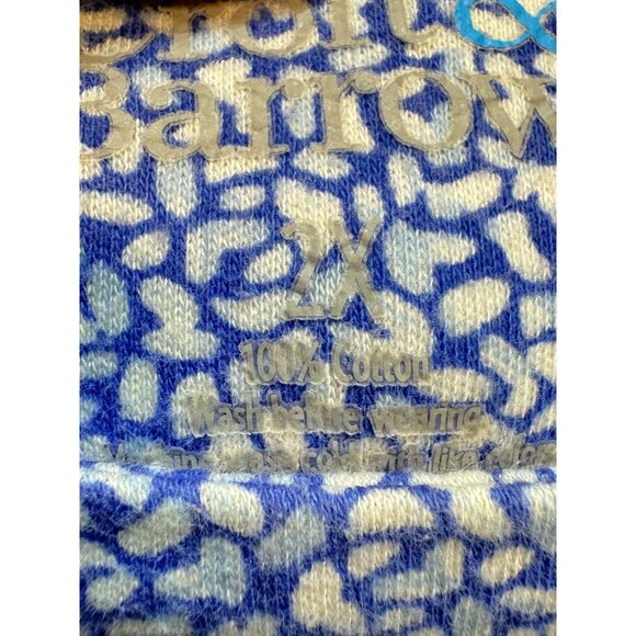 Croft & Barrow Women's Boat Neck T-Shirt Oeko-Tex Standard 100 Size 2X Geo Blue - Picture 4 of 12